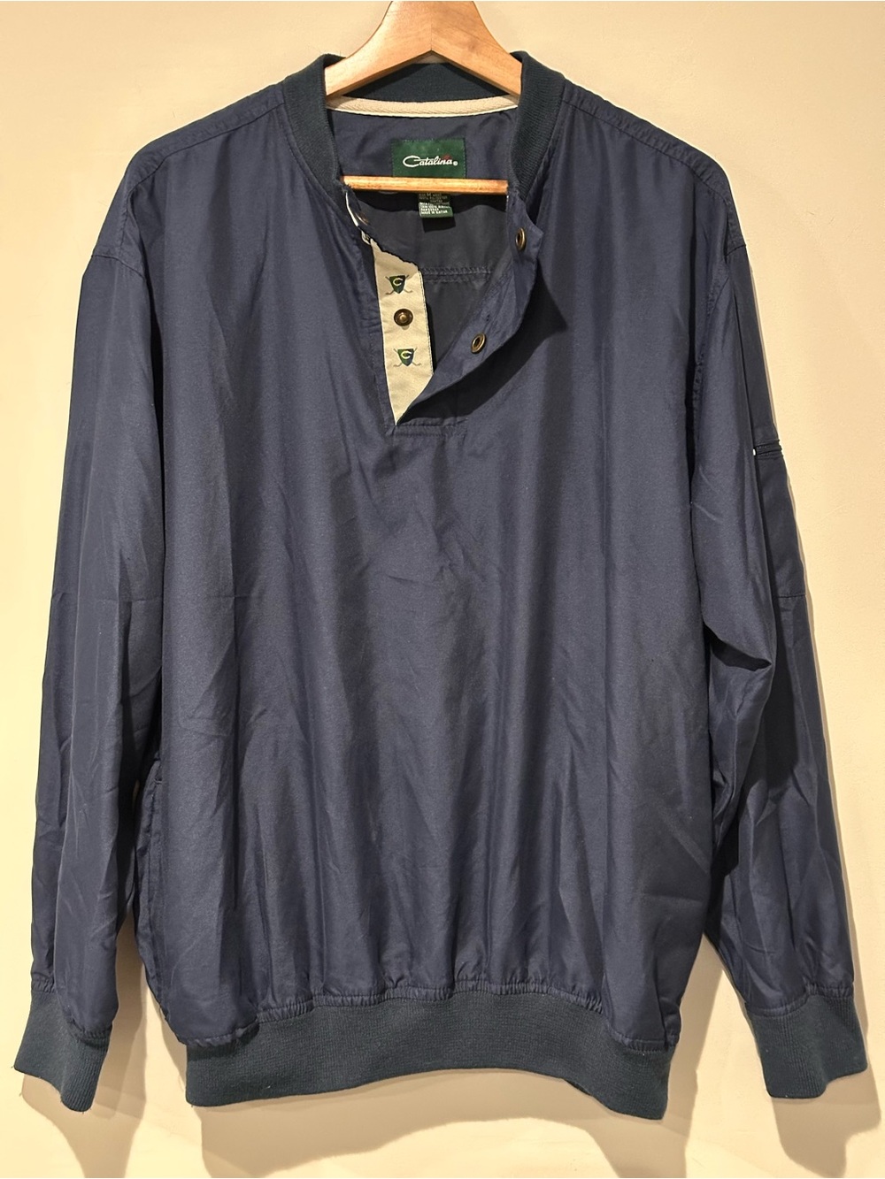 Catalina Navy Blue Pullover Windbreaker